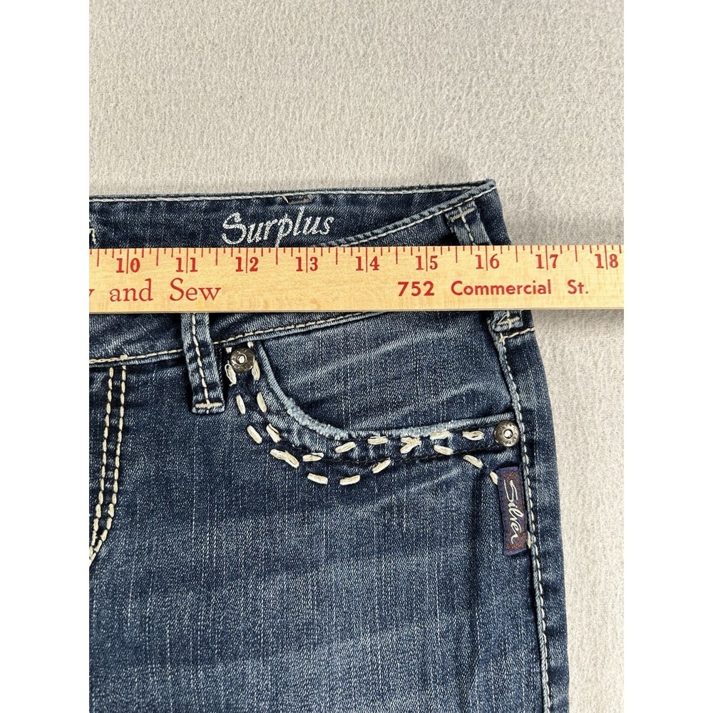 Womens Silver Jeans Suki Bootcut Lowrise Size 30x32 Medium Wash NICE! - Picture 5 of 10